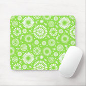 Vintage grüne Blumen Mousepad (Mit Mouse)