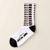 Vintage grüne Dampfzugsocken Socken (Links - Außen)