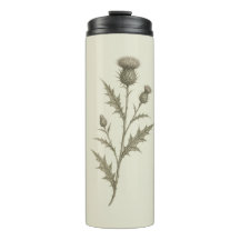 Vintage Grüne Distel