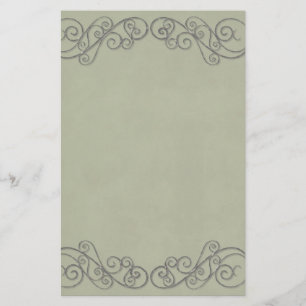 Vintage Grüne Hochzeit Briefpapier
