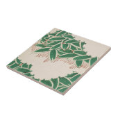 Vintage Grüne Jungle Deco Kunst Fliese (Seite)