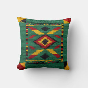 Vintage grüne Kilim Kissen: Wo die Geschichte sich Kissen