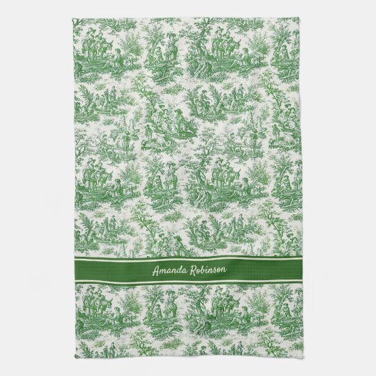 Vintage grüne Kröte Geschirrtuch (Vertikal)