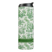 Vintage grüne Kröte Thermosbecher (Nach links gedreht)