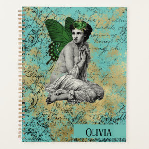 Vintage grüne Märchen über Aqua Personalisiert Planer
