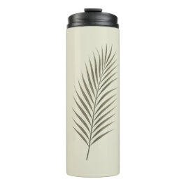 Vintage grüne Palmwedel Thermosbecher