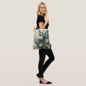 Vintage grüne Schmetterlinge Tasche (Am Model)
