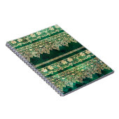 Vintage grüne Spitze Notizblock (Rechte Seite)