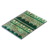 Vintage grüne Spitze Notizblock (Linke Seite)