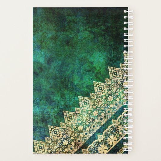 Vintage grüne Spitze Planer (Rückseite)