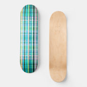 Vintage, grüne Streifen Skateboard (Vorderseite)