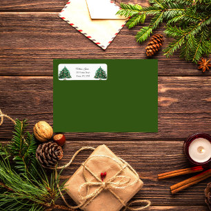Vintage grüne Weihnachtsbaum festliche Hochzeitset