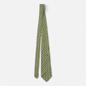 Vintage Grüne Weihnachtsbaum Wedding Neck Tie Krawatte (Rückseite)