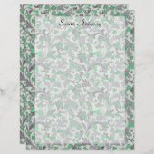 Vintage grüne Weinberge auf Trellis-Papier (Vorne/Hinten)