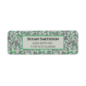 Vintage Grüne Weinberge Rücksendeadresse wachsen (Vorne)