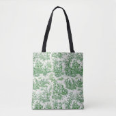 Vintage, grüne, weiße Kröte Tasche (Vorderseite)