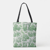 Vintage, grüne, weiße Kröte Tasche (Rückseite)