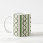 Vintage grüne Wellen Kaffeetasse (Links)