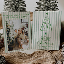 Vintage grüner handgezeichneter Weihnachts-Abstrak
