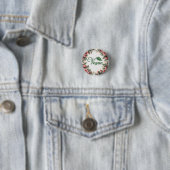 Vintage-grünes vegan Logo-Blatt von Bearnd Button (Beispiel)