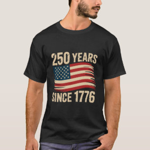 Vintage Grunge 250 Jahre seit 1776 US Flagge T-Shirt