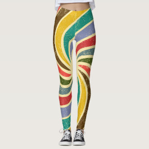 Vintage-Grunge-Abstrakt reinigungsfähiger Hintergr Leggings