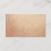 Vintage Grunge Alte Massage Therapie Visitenkarte (Rückseite)