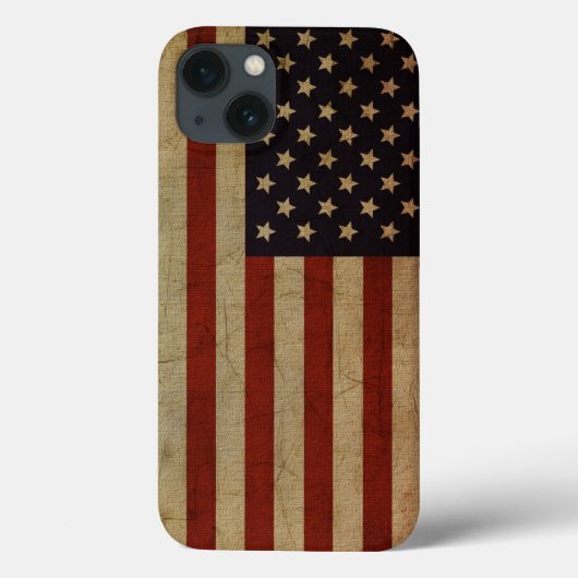 Vintage Grunge American Flag Case-Mate iPhone Hülle (Rückseite)