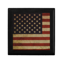 Vintage Grunge American Flag Geschenkboxen