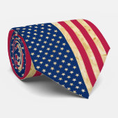 Vintage Grunge American Flag Krawatte (Gerollt)