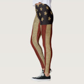 Vintage Grunge American Flag Leggings (Links)