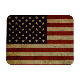 Vintage Grunge American Flag Magnet
