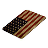 Vintage Grunge American Flag Magnet (Linke Seite)