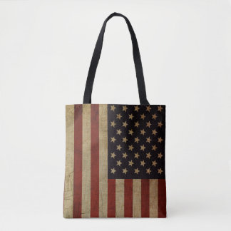 Vintage Grunge American Flag Tasche