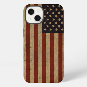 Vintage Grunge-Amerikafahne iPhone 13 Hülle