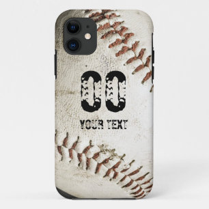 Vintage-Grunge-Baseball-Personalisierungsvorlage Case-Mate iPhone Hülle