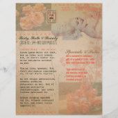 Vintage Grunge Blume - Flyer (Vorne)