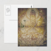 Vintage Grunge Buddha Postkarte (Vorne/Hinten)