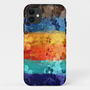 Vintage-Grunge-buntes Blumenmuster Case-Mate iPhone Hülle