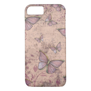 Vintage Grunge Butterflies iPhone 7 Fall Case-Mate iPhone Hülle