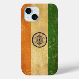 Vintage Grunge der indischen Flagge Case-Mate iPhone Hülle