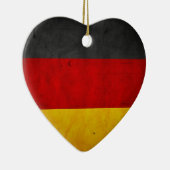 Vintage Grunge-Deutschland-Flagge Keramikornament (Rechts)