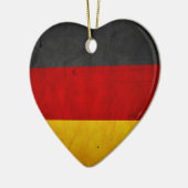 Vintage Grunge-Deutschland-Flagge Keramikornament (Links)
