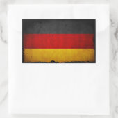 Vintage Grunge Deutschland-Flagge Rechteckiger Aufkleber (Tasche)