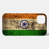Vintage Grunge Flag Indien Case-Mate iPhone Hülle (Rückseite (Horizontal))