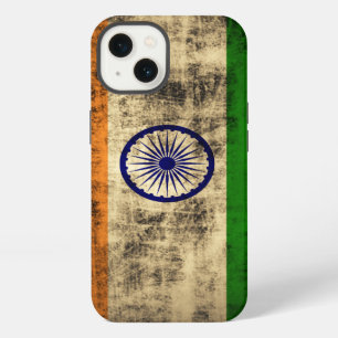 Vintage Grunge Flagge Indiens iPhone Hülle