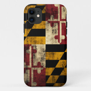 Vintage Grunge-Flagge von Maryland Case-Mate iPhone Hülle
