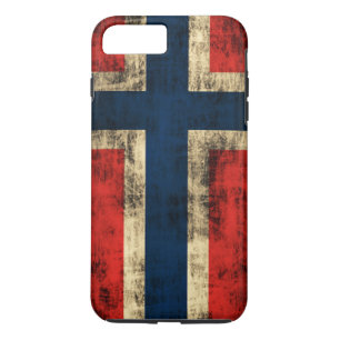 Vintage Grunge-Flagge von Norwegen Case-Mate iPhone Hülle