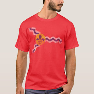 Vintage Grunge-Flagge von St. Louis Missouri T-Shirt