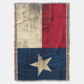 Vintage Grunge-Flagge von Texas Decke (Vorderseite Vertikal)